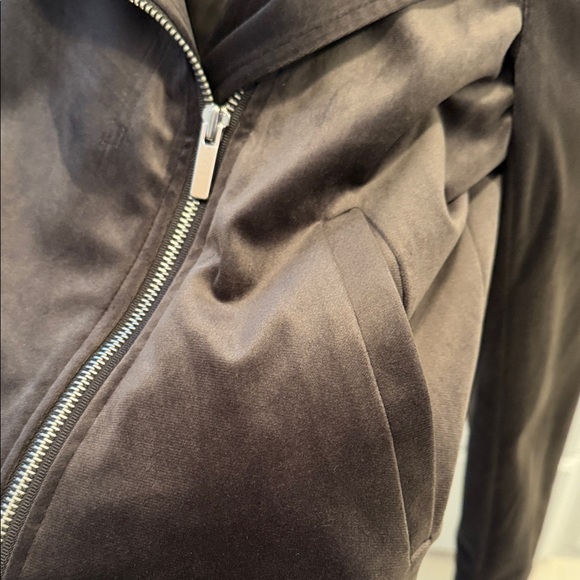 LC Lauren Conrad Women's dark gray velvet Jacket - Picture 5 of 8